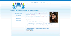 Desktop Screenshot of lisamartinaudconseil.com