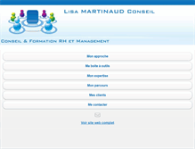 Tablet Screenshot of lisamartinaudconseil.com